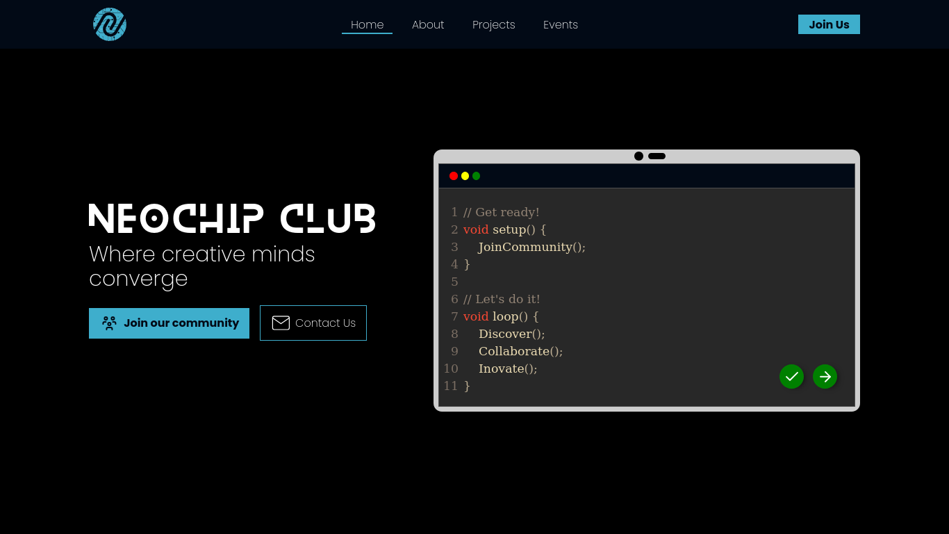 NeoChip club website